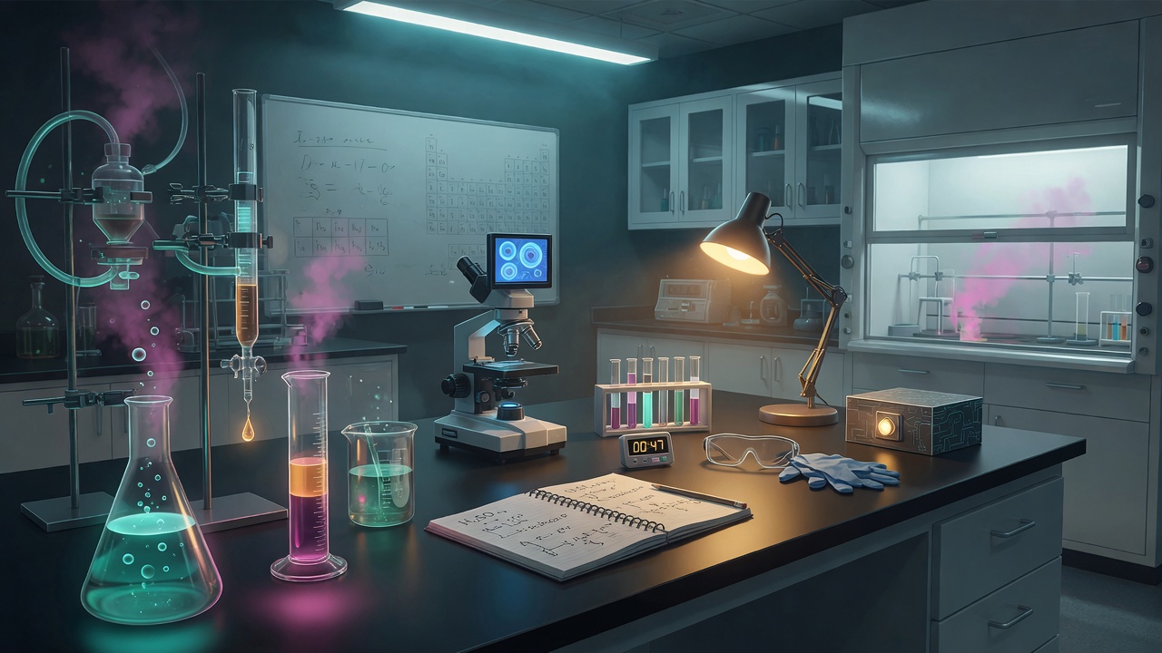 Lab Alert: Reaction Chain game artwork